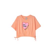 Blusa Hering Infantil Menina Manga Curta Amarração