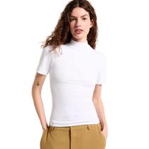 Blusa hering slim gola alta feminino ref:her4au0 Blusa hering slim gola alta feminino ref:her4au0