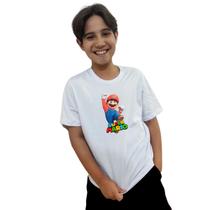 Blusa Herói Super Mario Presente de criança Fã Personagem Video Game