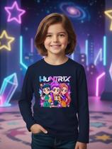 Blusa Huntrix infantil manga Longa Juvenil Guerreiras Kpop Blusa Huntrix infantil manga Longa Juvenil Guerreiras Kpop