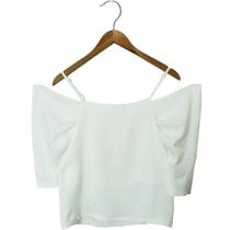 Blusa Ilicito Corsina Satin Off White Feminina Blusa Ilicito Corsina Satin Off White Feminina