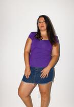 Blusa Imperiale com Zíper Roxa Blusa Imperiale com Zíper Roxa