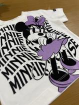 Blusa Infantil Animê Manga Curta Minnie Disney