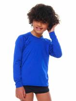 Blusa Infantil Azul Manga Longa de Proteção UV50+ Solenza Moda Praia Blusa Infantil Azul Manga Longa de Proteção UV50+ Solenza Moda Praia