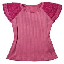 Blusa Infantil Babadinho Tule Blusinha Menina