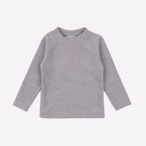 Blusa Infantil Boucle Básica Lisa Manga Longa Inverno -