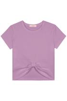 Blusa Infantil Boxy Avulsa Menina Laço Frontal Kukiê K26 Blusa Infantil Boxy Avulsa Menina Laço Frontal Kukiê K26