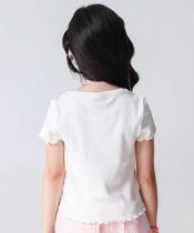 Blusa Infantil Canelada Hello Kitty Tam 4 a 10 Off Whi-11398