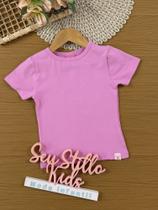 Blusa Infantil Cinti Verão Rosa Escuro