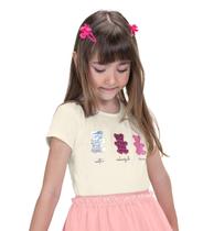 Blusa Infantil Com Estampa De Urso Trick Nick Bege