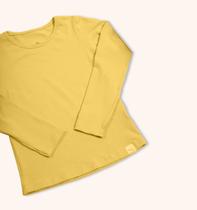 Blusa Infantil Cotton Manga Longa - Amarelo - Bugbee