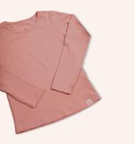 Blusa Infantil Cotton Manga Longa - Rosa envelhecido - Bugbee