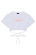 Blusa Infantil Cropped Over em Meia Malha Amarração - Infanti Blusa Infantil Cropped Over em Meia Malha Amarração - Infanti