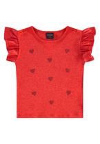 Blusa Infantil de Manga Curta em Ribana Guloseima