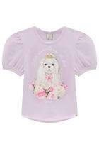Blusa Infantil em Cotton Cachorrinha Fofa Princess by Infanti Blusa Infantil em Cotton Cachorrinha Fofa Princess by Infanti
