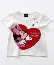Blusa Infantil Estampa Coração Minnie Disney Tam 1 a 3-66202 Blusa Infantil Estampa Coração Minnie Disney Tam 1 a 3-66202