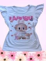 Blusa infantil estampada labubu 01