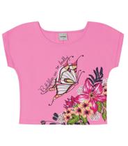 Blusa Infantil Feminina Borboleta Rovitex Kids