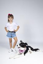 Blusa infantil feminina Coração