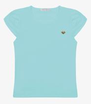 Blusa Infantil Feminina Cotton Leve Trick Nick Azul Blusa Infantil Feminina Cotton Leve Trick Nick Azul