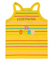 Blusa Infantil Feminina De Alça Rovi Kids Amarelo