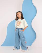 Blusa Infantil Feminina Em Meia Malha Gloss