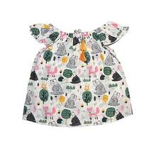 Blusa Infantil Feminina Floresta Verão Blusa Infantil Feminina Floresta Verão