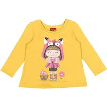 Blusa Infantil Feminina Kyly Meia Malha