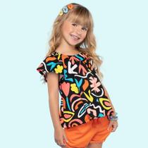 Blusa Infantil Feminina Malha Cores 601100 Nanai Kyly