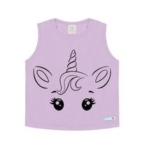 Blusa Infantil Feminina Malha Manga Curta 11942