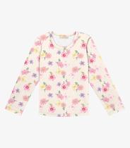 Blusa Infantil Feminina Malha Térmica Trick Nick Bege