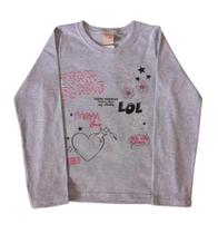 Blusa Infantil Feminina ML Brincar é Arte