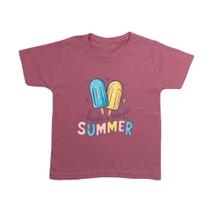 Blusa Infantil Feminina Picolé Estampa Summer Verão Moda