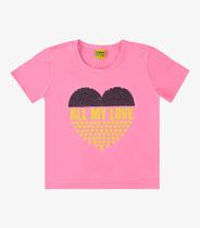 Blusa Infantil Feminina Rovi kids Rosa