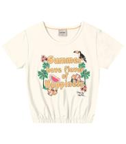 Blusa Infantil Feminina Summer Rovitex Kids Bege Blusa Infantil Feminina Summer Rovitex Kids Bege