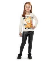 Blusa Infantil Feminina Trick Nick Bege