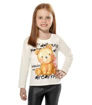 Blusa Infantil Feminina Trick Nick Bege Blusa Infantil Feminina Trick Nick Bege