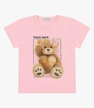 Blusa Infantil Feminina Ursinho Trick Nick Rosa