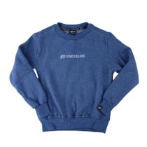Blusa Infantil FreeSurf Moletom Waves Marinho Mescla - 13100