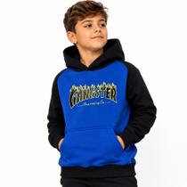 Blusa Infantil Gangster Moletom Com Bolso Canguru