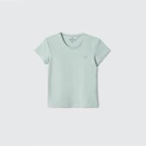 Blusa infantil hering toddler básica lisa verde tamanho 02