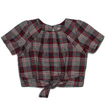 Blusa Infantil Joaninha Xadrez com Amarração Frontal Blusa Infantil Joaninha Xadrez com Amarração Frontal