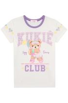 Blusa Infantil Juvenil Menina Ursinha Tenista Verão Kukiê