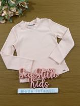Blusa Infantil Kukie Inverno Canelada Rosa Claro