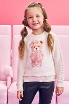 Blusa Infantil Kukie Inverno Manga Longa Ursinha