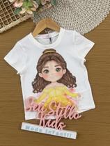 Blusa Infantil Kukiê Verão Branca Princesa Bela Blusa Infantil Kukiê Verão Branca Princesa Bela