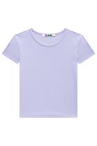 Blusa Infantil Kukie Verão Canelada Lilás