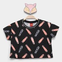 Blusa Infantil Kyly Cropped Box Skate