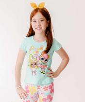 Blusa Infantil Lol e Amigas Tam 4 a 10 Verde-24127