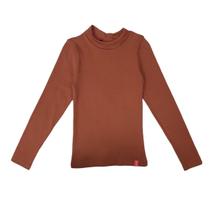 Blusa Infantil Manga Longa Canelada Kely & Kety